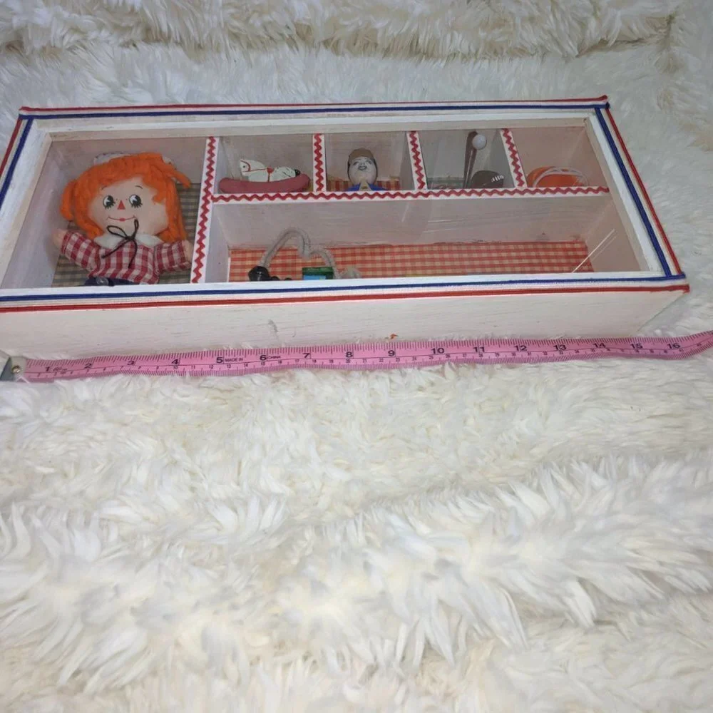 Raggedy Andy & Vintage Toys Shadow Box